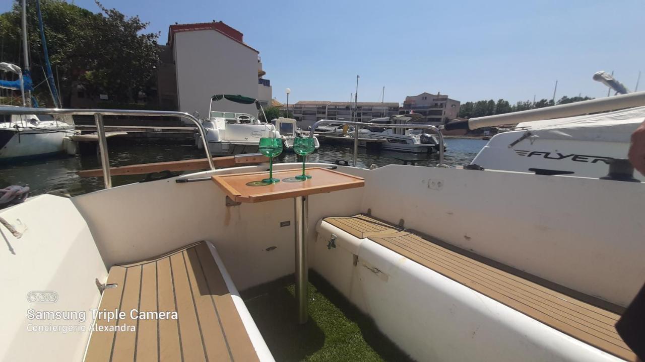 Nuit Insolite A Bord De L'Enata Un Voilier A Quai Sur La Marina De St Cyprien Saint-Cyprien  Eksteriør billede